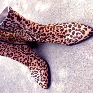 Calf Hair Leopard Bootie - Size 10 -Steve Madden